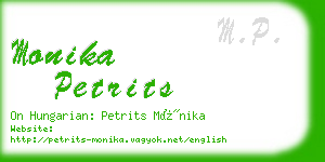 monika petrits business card